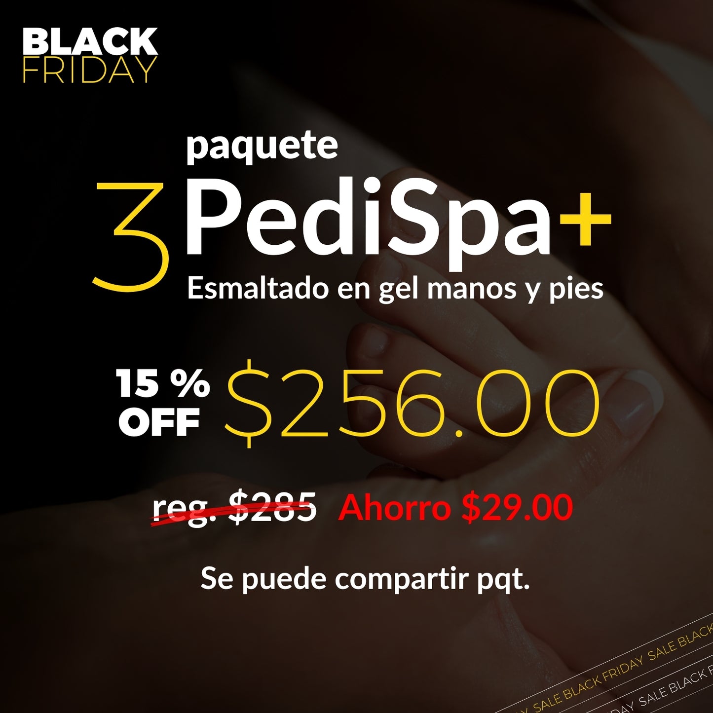 PQT de 3 PediSpa + Esmaltado en gel manos y pies