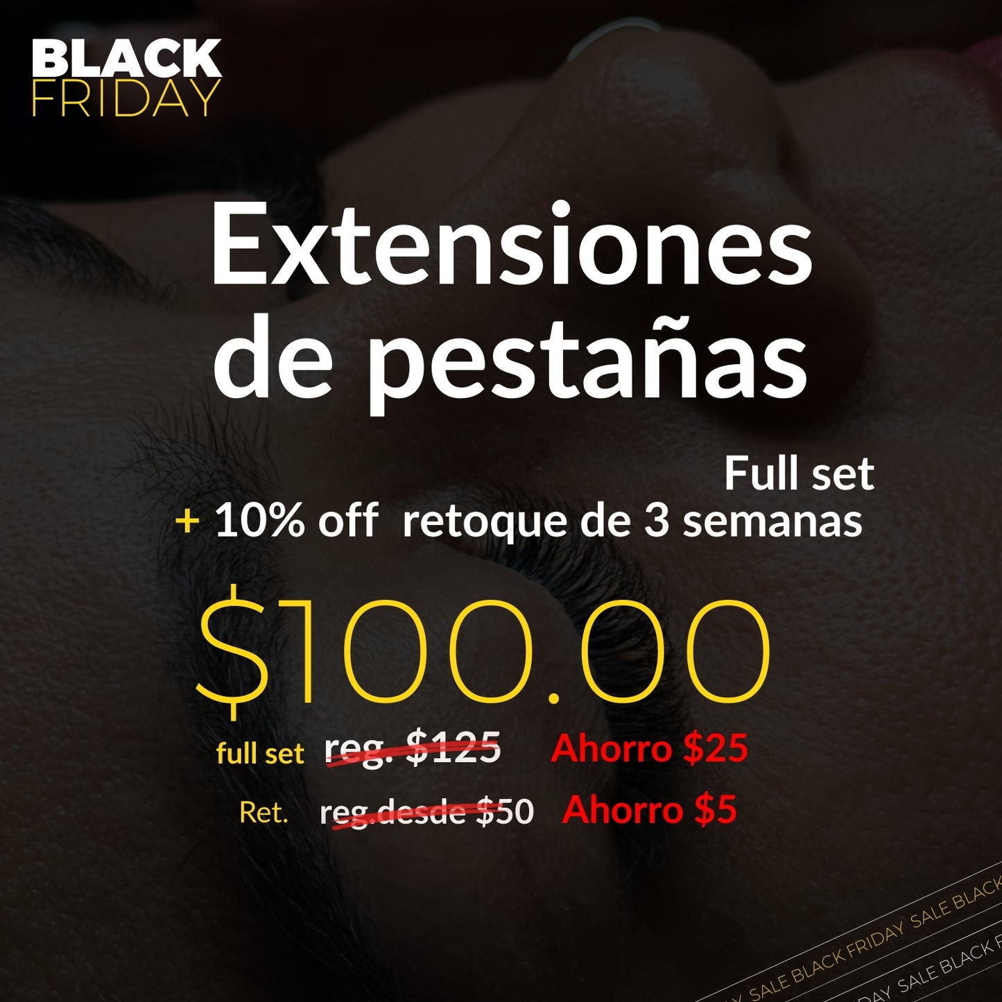 Extensiones de pestañas